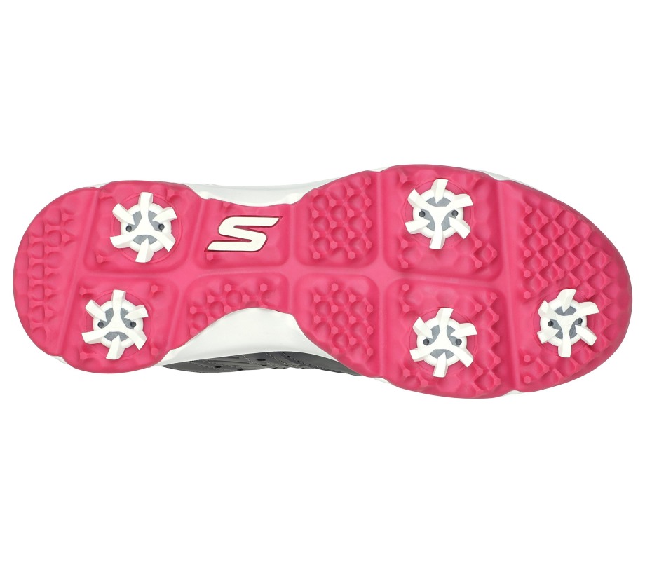GO GOLF Pro V.2 Charcoal Pink Skechers