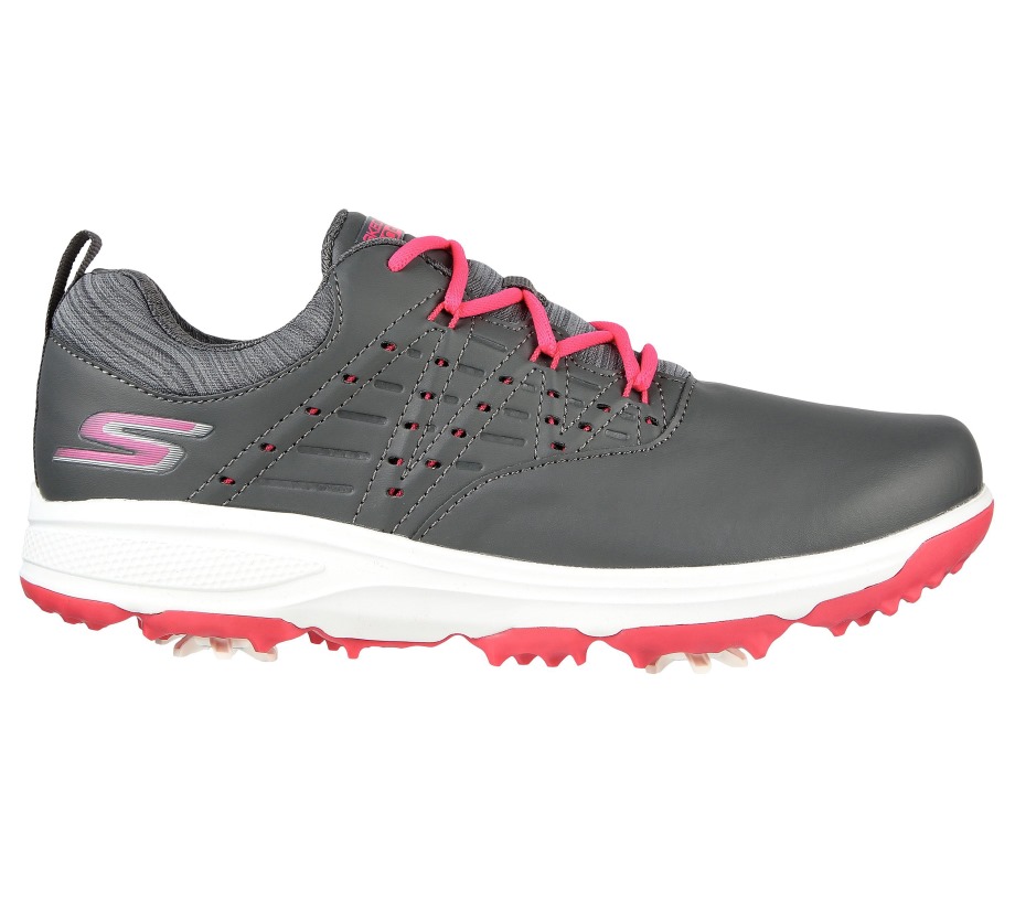 GO GOLF Pro V.2 Charcoal Pink Skechers