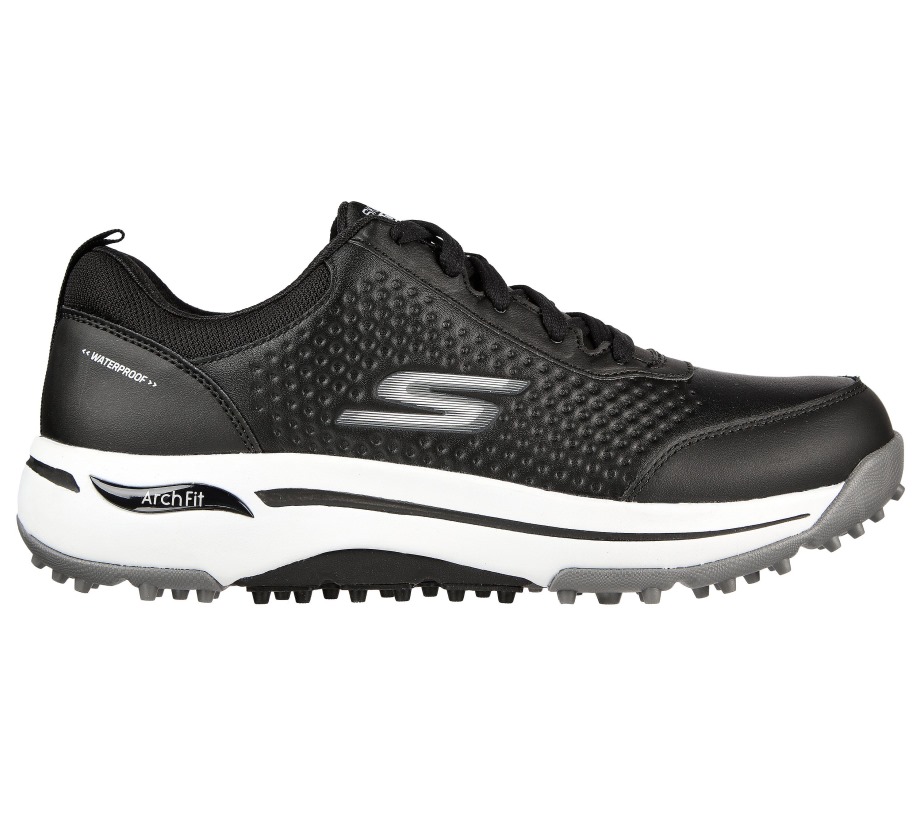 GO GOLF Arch Fit Set Up Skechers Black White