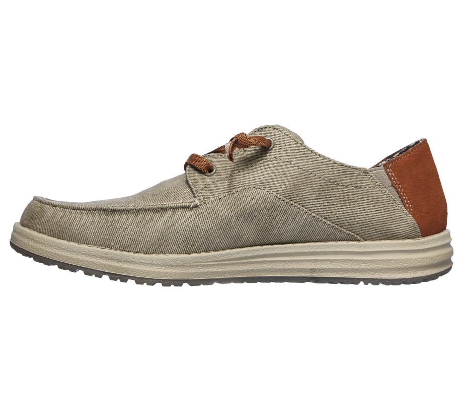 Relaxed Fit Melson Planon Skechers Taupe