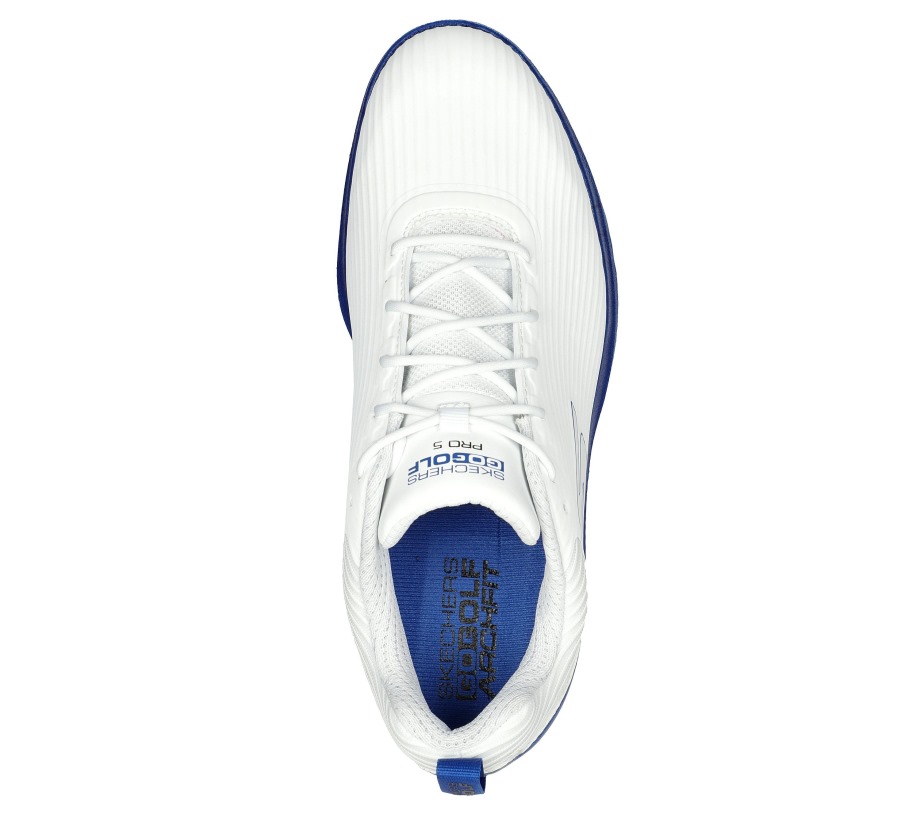 GO GOLF Pro 5 Hyper Skechers White Blue