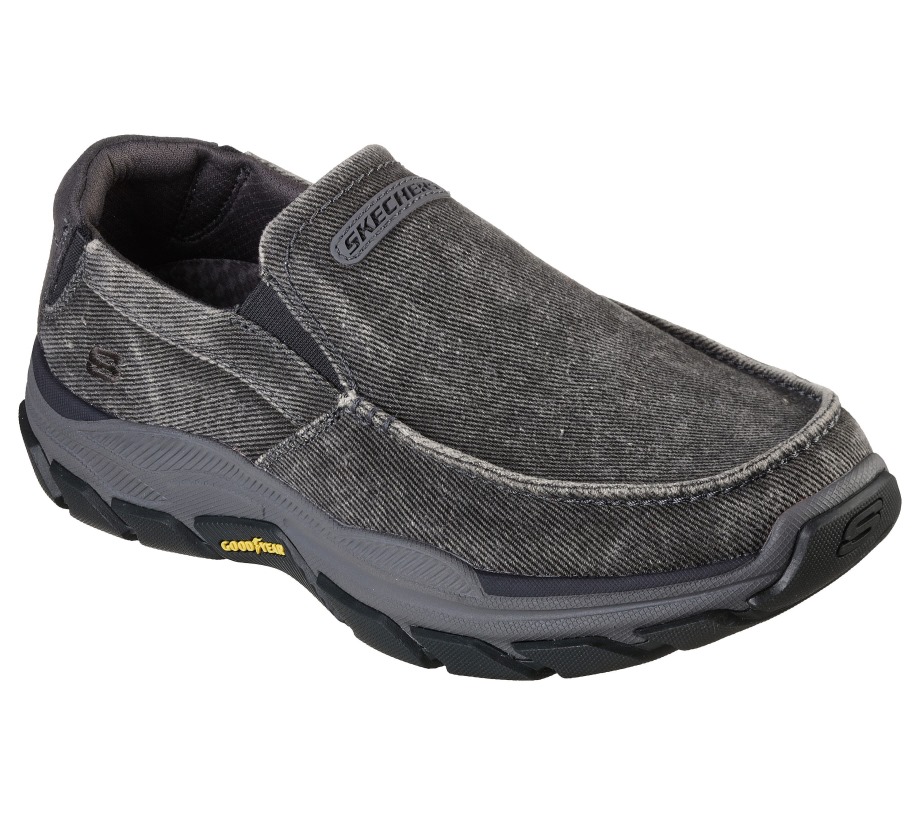 Relaxed Fit Respected Melbert Skechers Charcoal