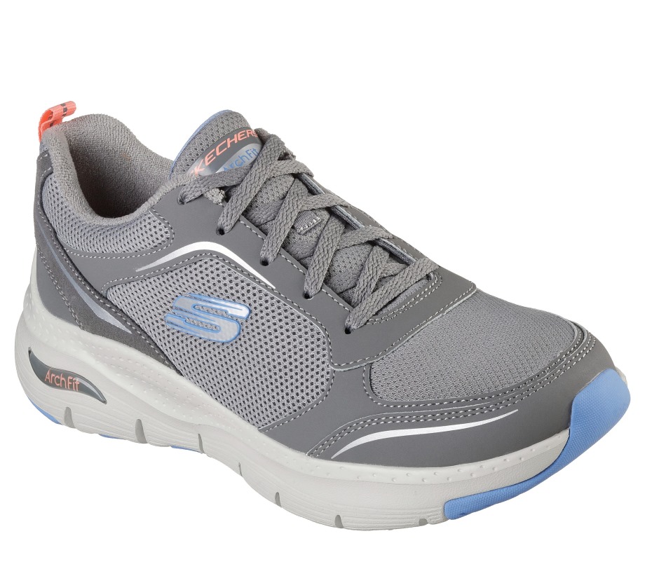 Arch Fit Gentle Stride Gray Blue Skechers