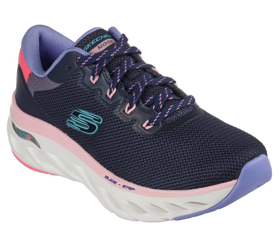 Arch Fit Glide-Step Highlighter Skechers Navy Multi
