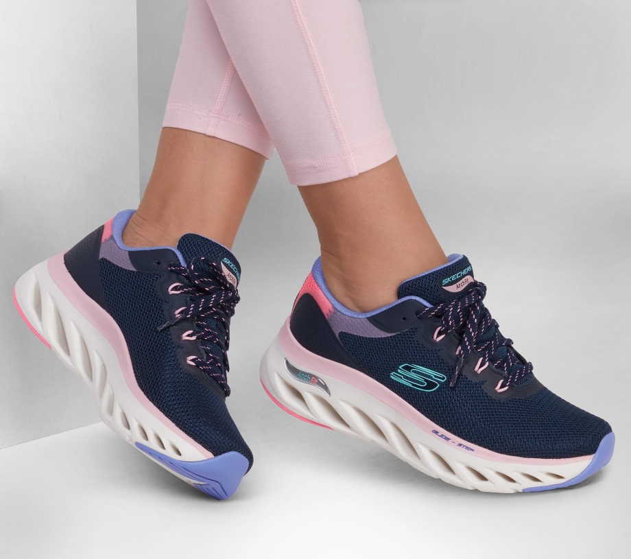 Arch Fit Glide-Step Highlighter Skechers Navy Multi
