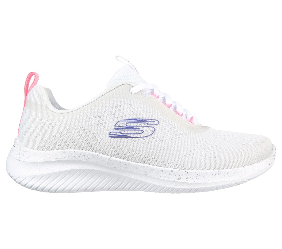 Ultra Flex 3.0 New Horizons Skechers White Neon Pink