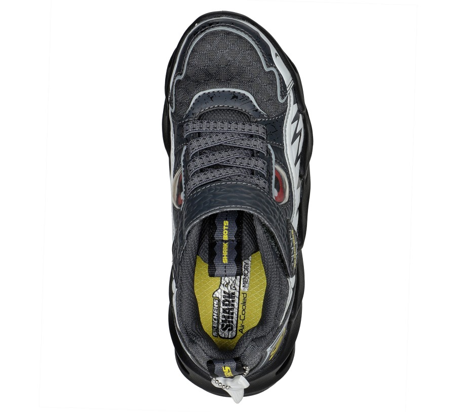 Shark-Bots Surf Patrol Skechers Charcoal Black