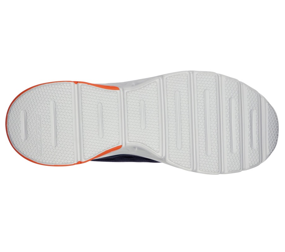 Glide-Step Sport Wave Heat Skechers Navy Orange