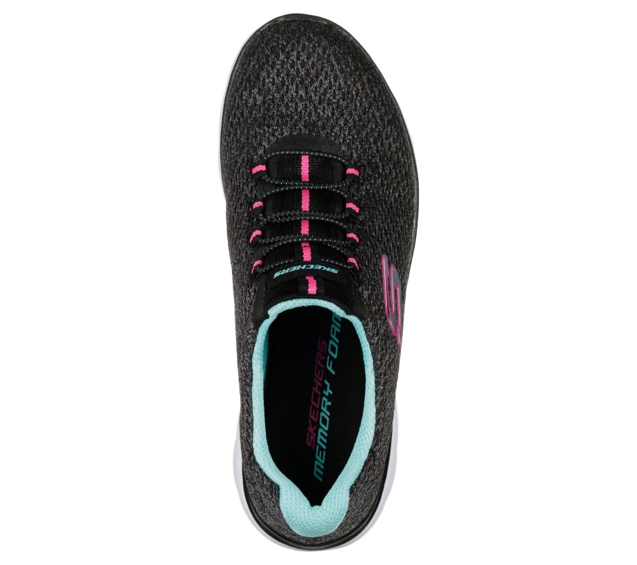 Skechers Summits Striding Black Blue Pnk