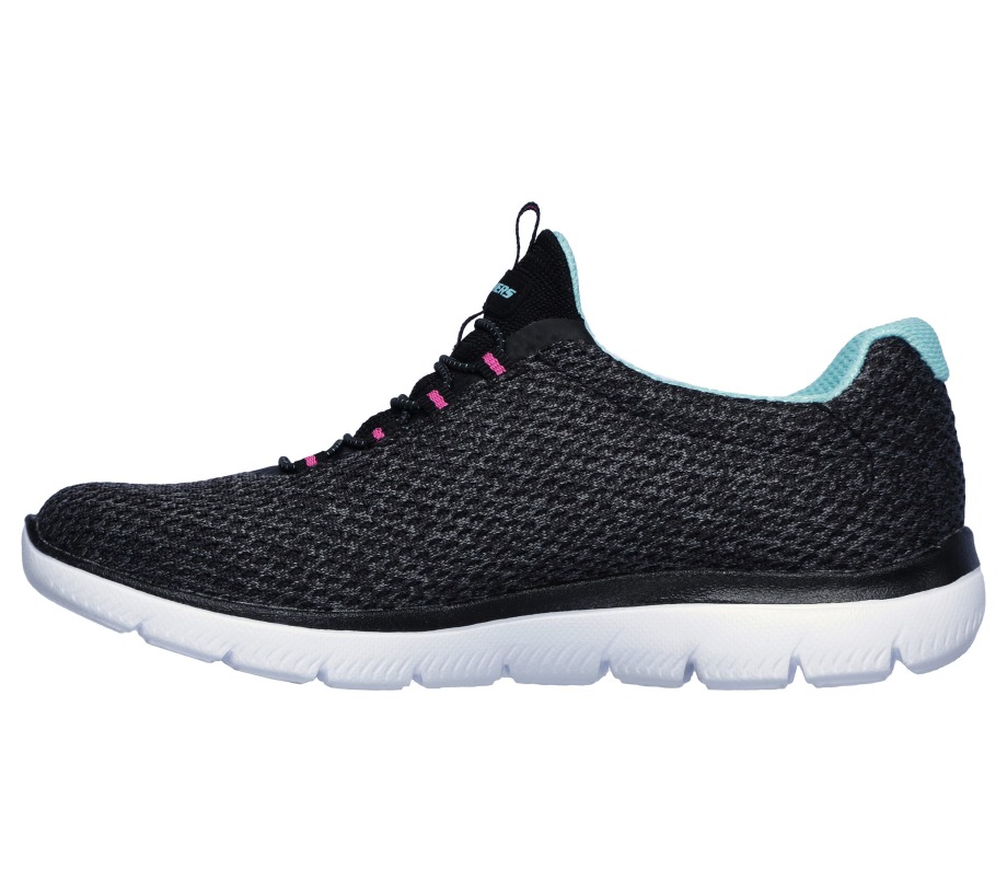 Skechers Summits Striding Black Blue Pnk