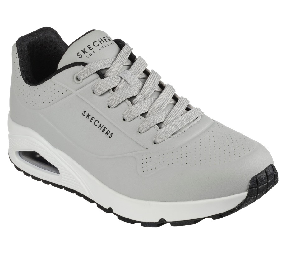 Uno Stand On Air Skechers Light Gray Black