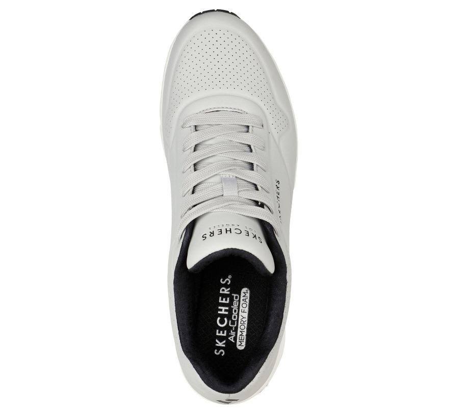 Uno Stand On Air Skechers Light Gray Black
