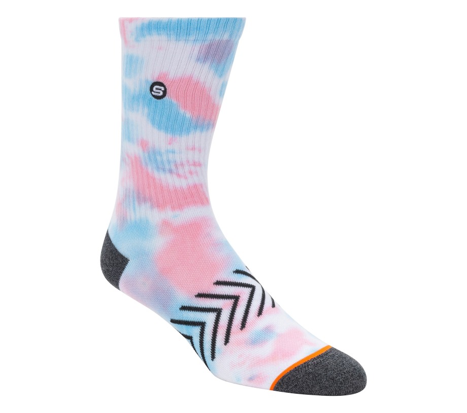 Tie-Dye Crew Socks 1 Pack Skechers Pink