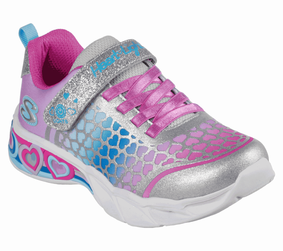 Heart Lights Sweetheart Lights Lovely Colors Silver Multi Skechers