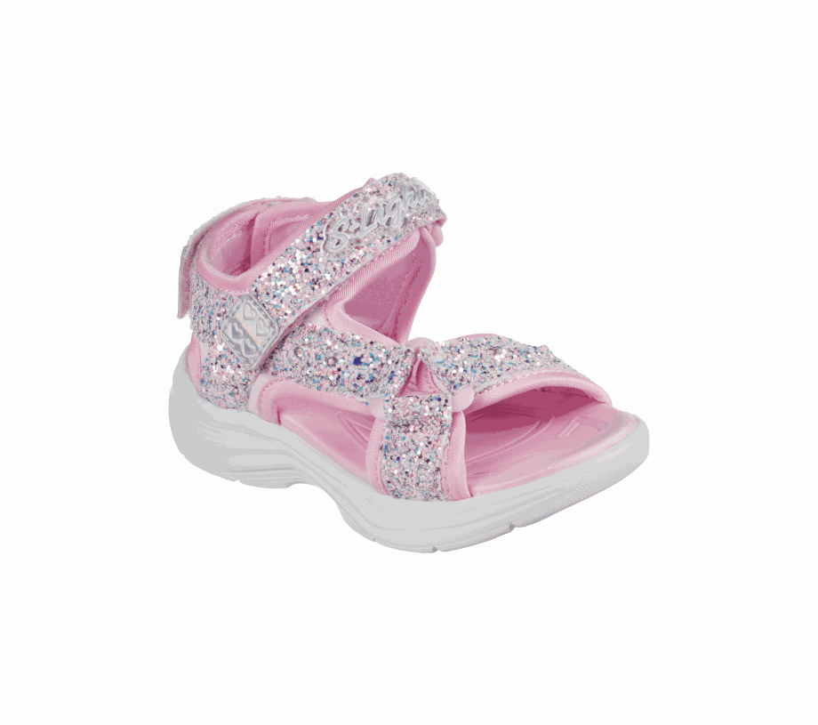 Skechers Glimmer Kicks Glittery Glam Light Pink