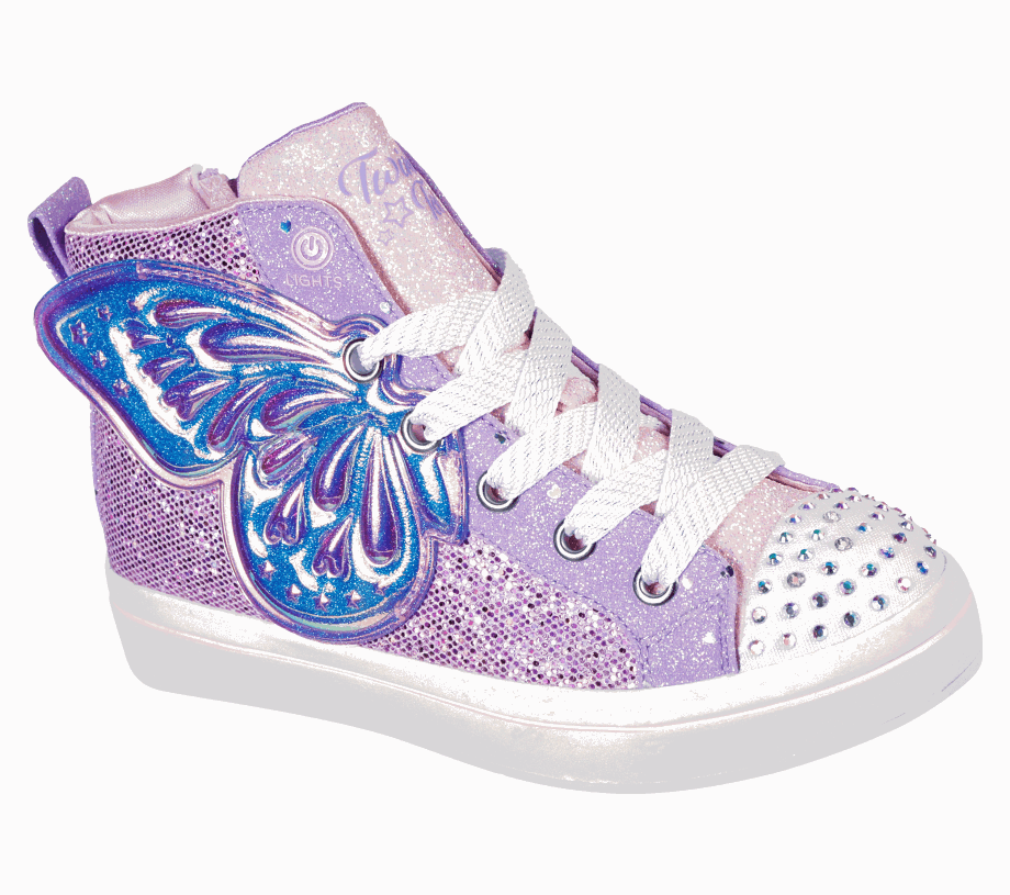 Twinkle Toes Twi-Lites 2.0 Butterfly Wishes Skechers Lavender Multi