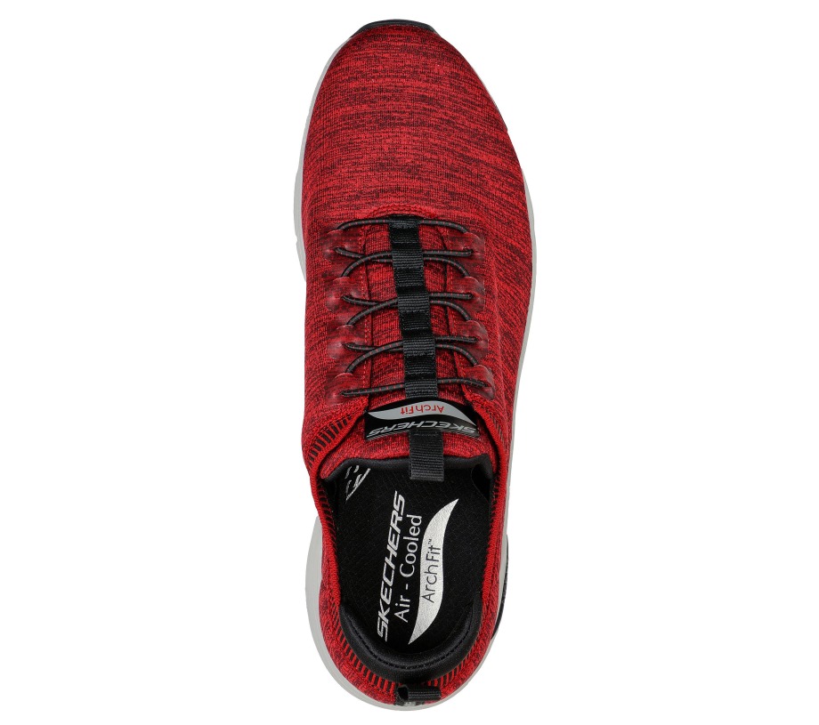 Arch Fit Waveport Red Black Skechers