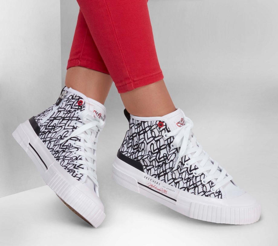 Skechers JGoldcrown New Moon Lost in Love White Black