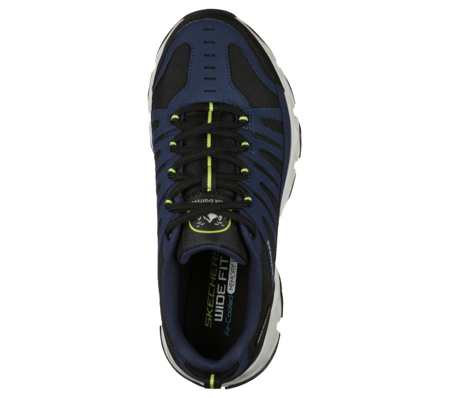 Skechers Relaxed Fit Crossbar Stilholt Navy Black