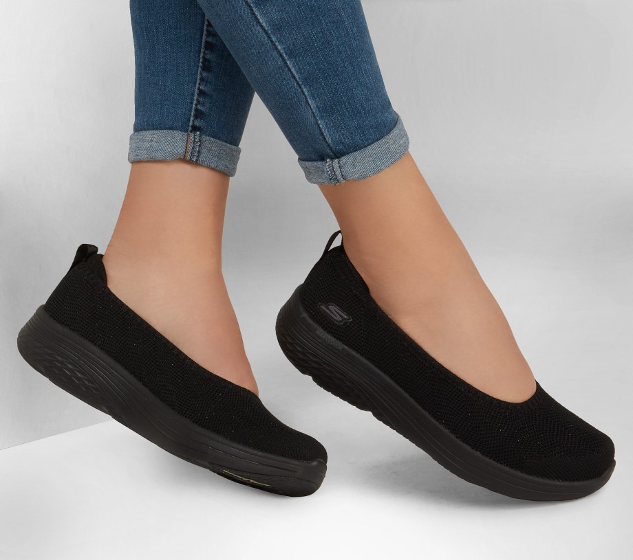 Max Cushioning Lite Glitzy Shimmer Skechers Black