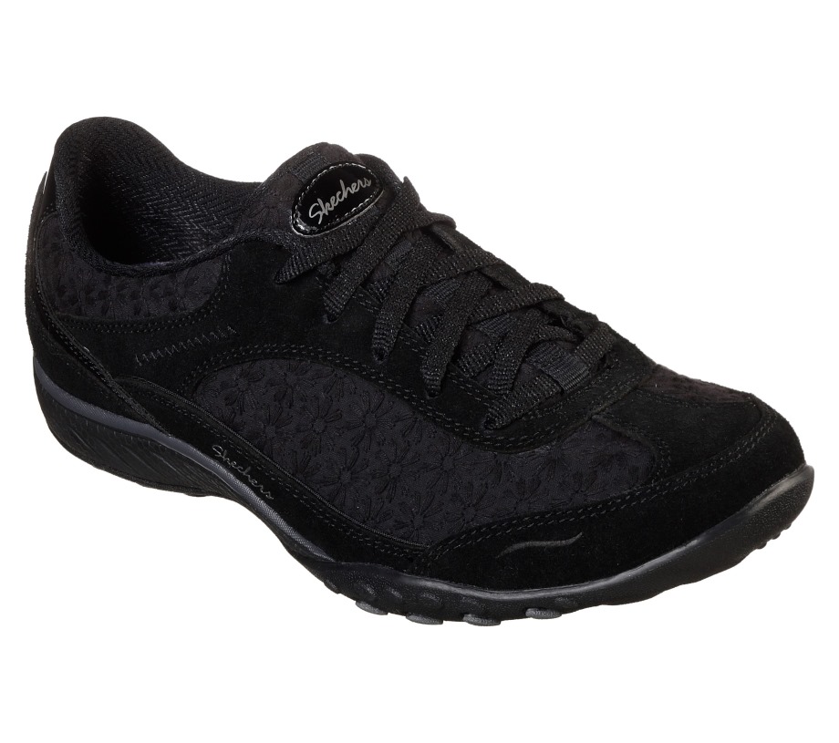 Relaxed Fit Breathe Easy Poised Thrill Black Skechers