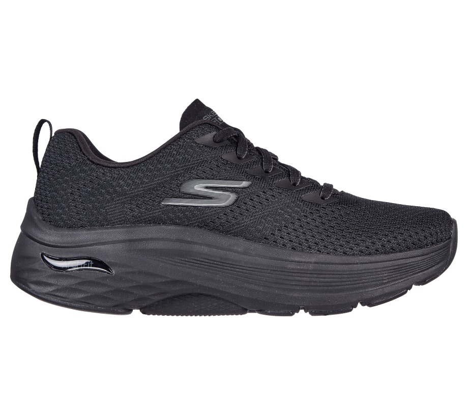 Max Cushioning Arch Fit Black Gray Skechers