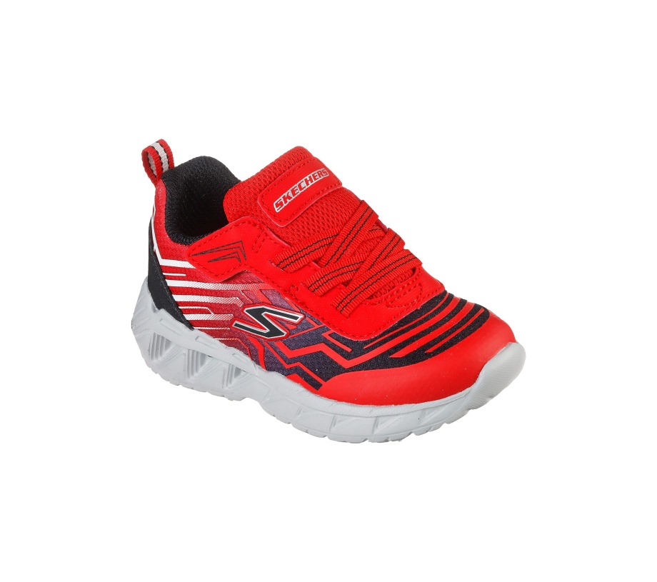 Skechers S-Lights Magna-Lights Maver Red Black