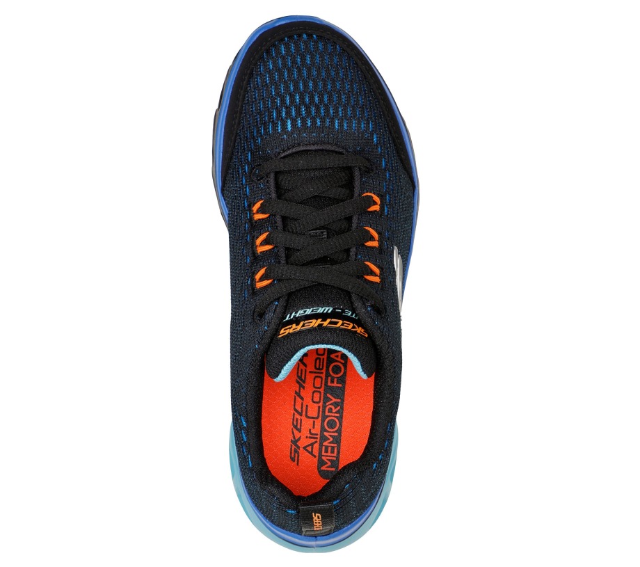 Glide-Step Sport Wave Heat Black Blue Skechers