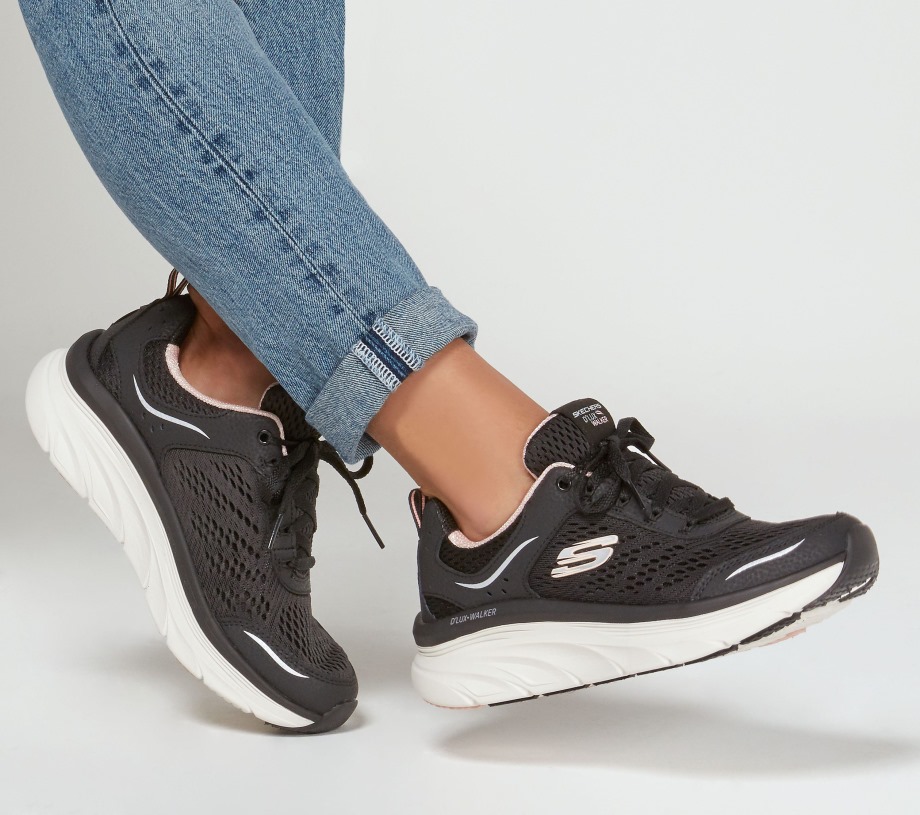 Relaxed Fit D'Lux Walker Infinite Motion Skechers Black Pink