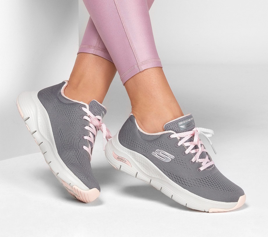 Skechers Arch Fit Big Appeal Gray Pink