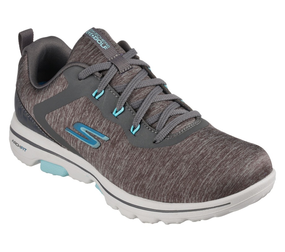 Relaxed Fit GO GOLF WALK 5 Gray Blue Skechers
