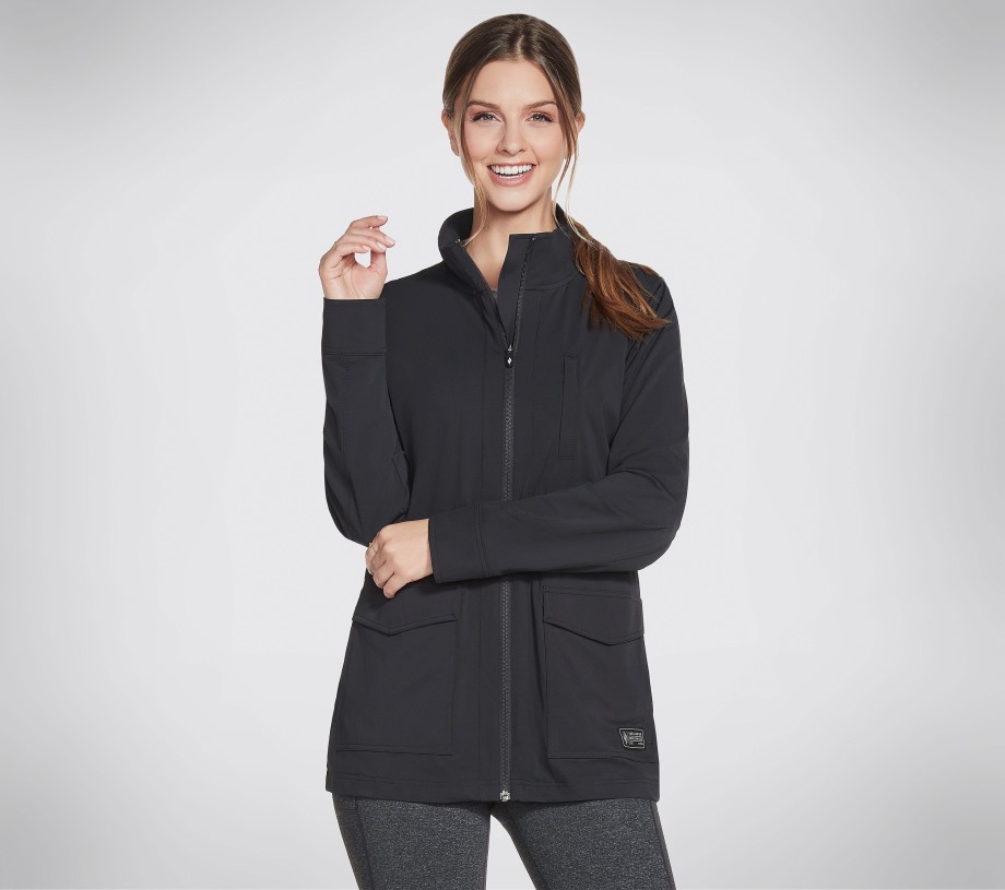 Apparel Skech-Knit Cargo Jacket Black Skechers