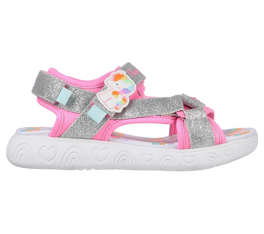 Twinkle Toes Rainbow Shines Unicorn Sparkles Pink Multi Skechers