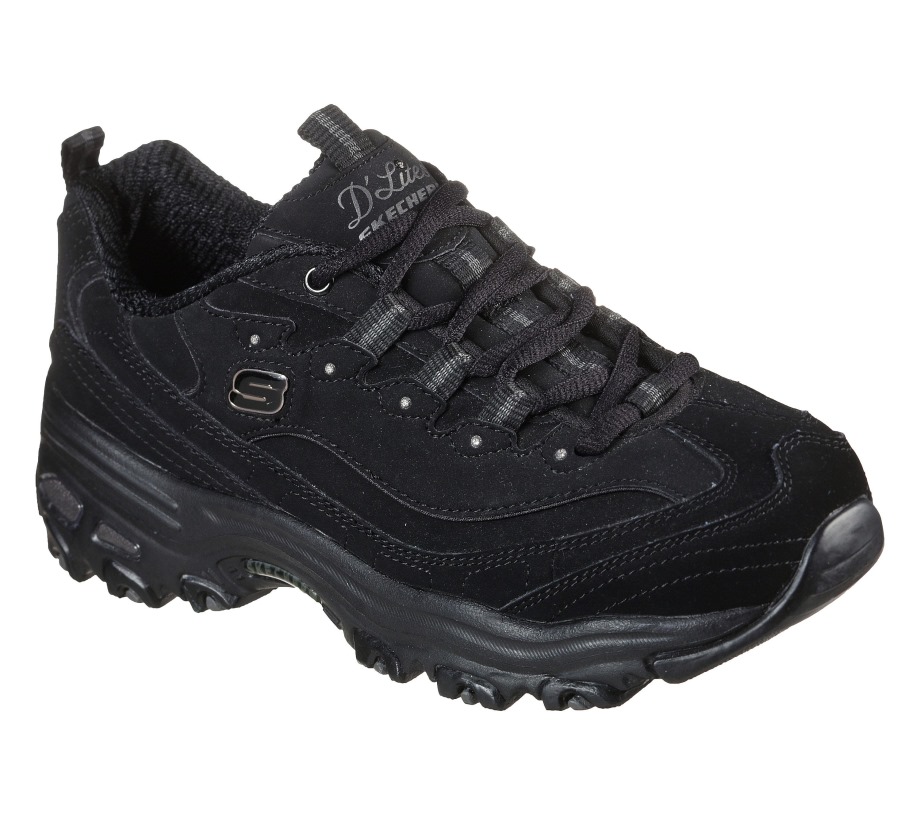 Skechers D'Lites Play On Black