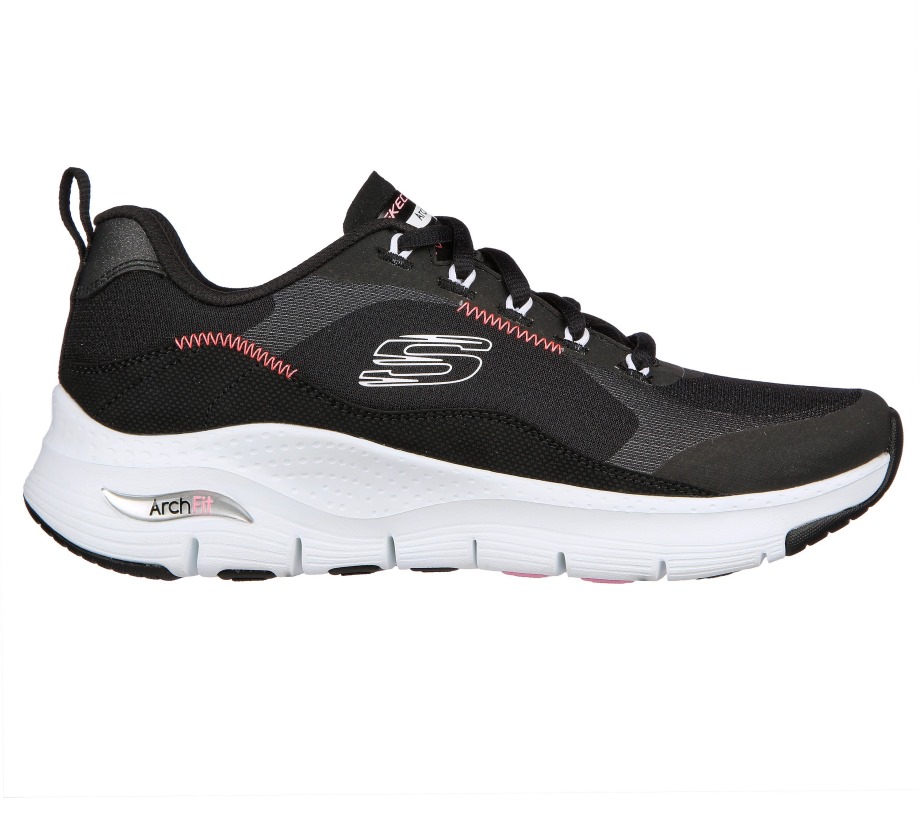 Arch Fit Black Pink Skechers