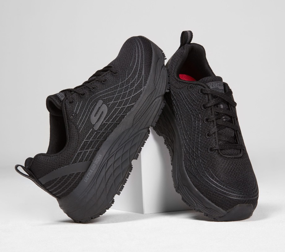 Skechers Work Relaxed Fit Max Cushioning Elite SR Black