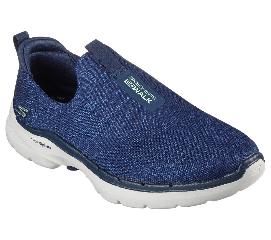 GOwalk 6 Glimmering Navy Green Skechers