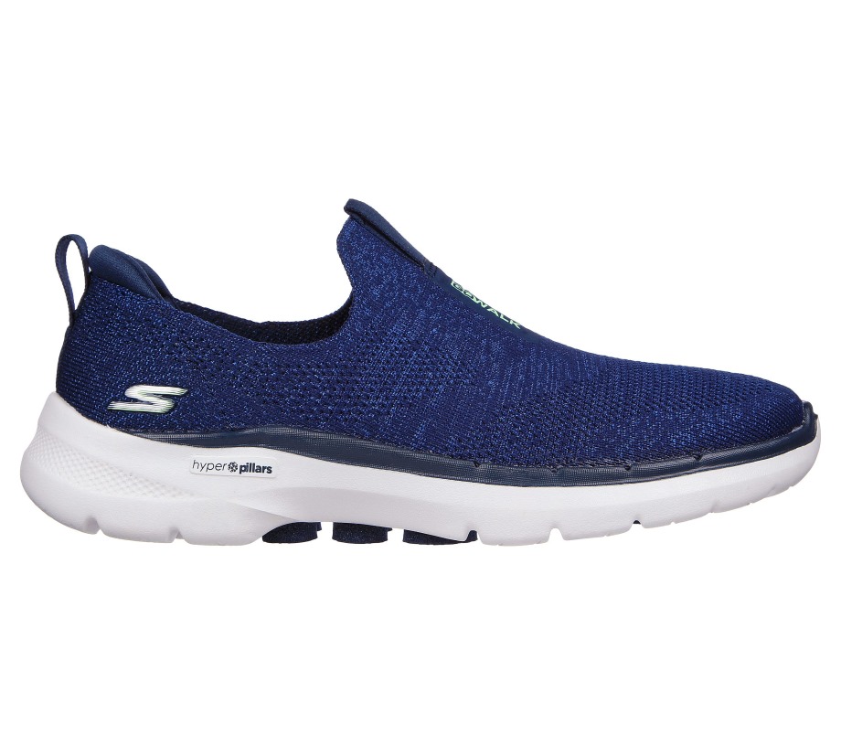 GOwalk 6 Glimmering Navy Green Skechers