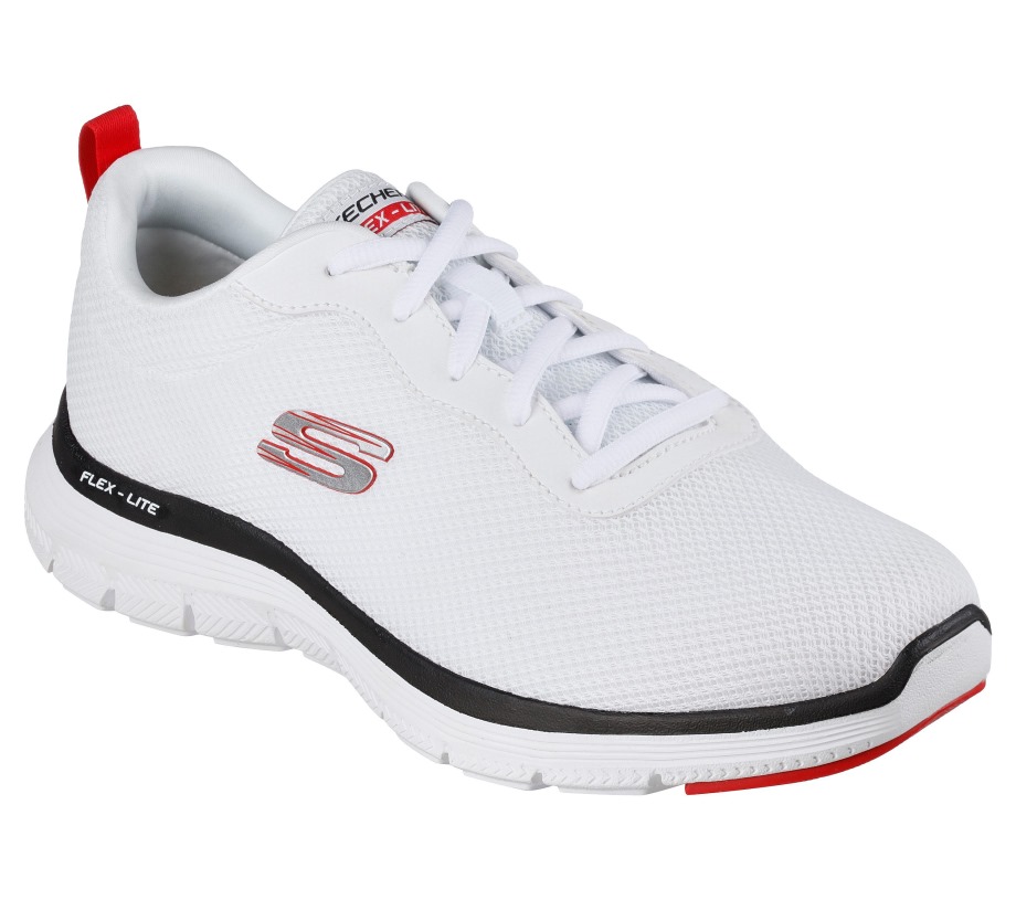 Flex Advantage 4.0 Providence Wht Black Red Skechers