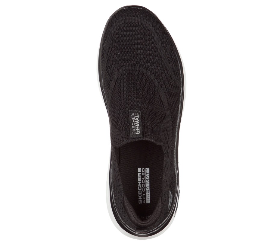 GOwalk Hyper Burst Solar Winds Skechers Black White