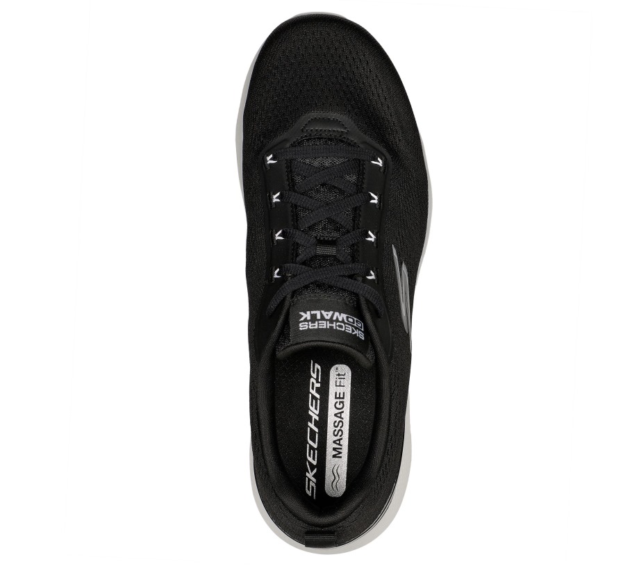 Skechers GO WALK Massage Fit Black White