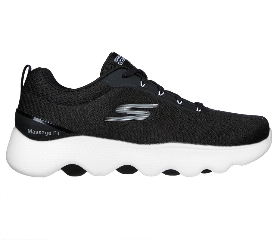 Skechers GO WALK Massage Fit Black White