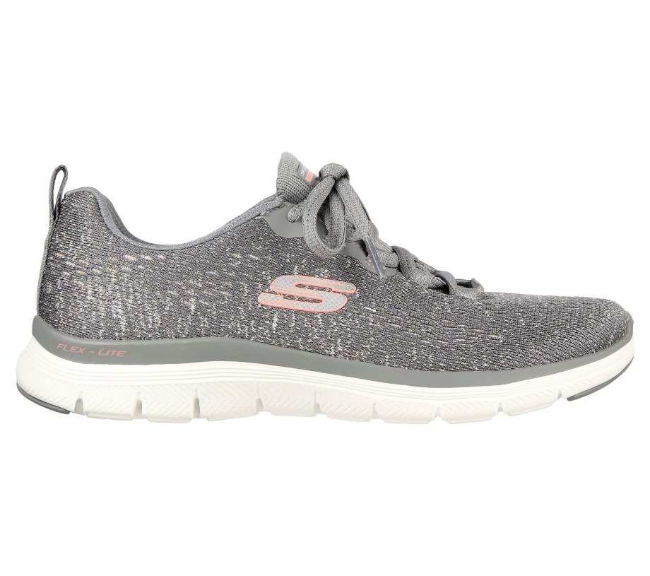 Skechers Flex Appeal 4.0 Vivid Spirit Gray Pink