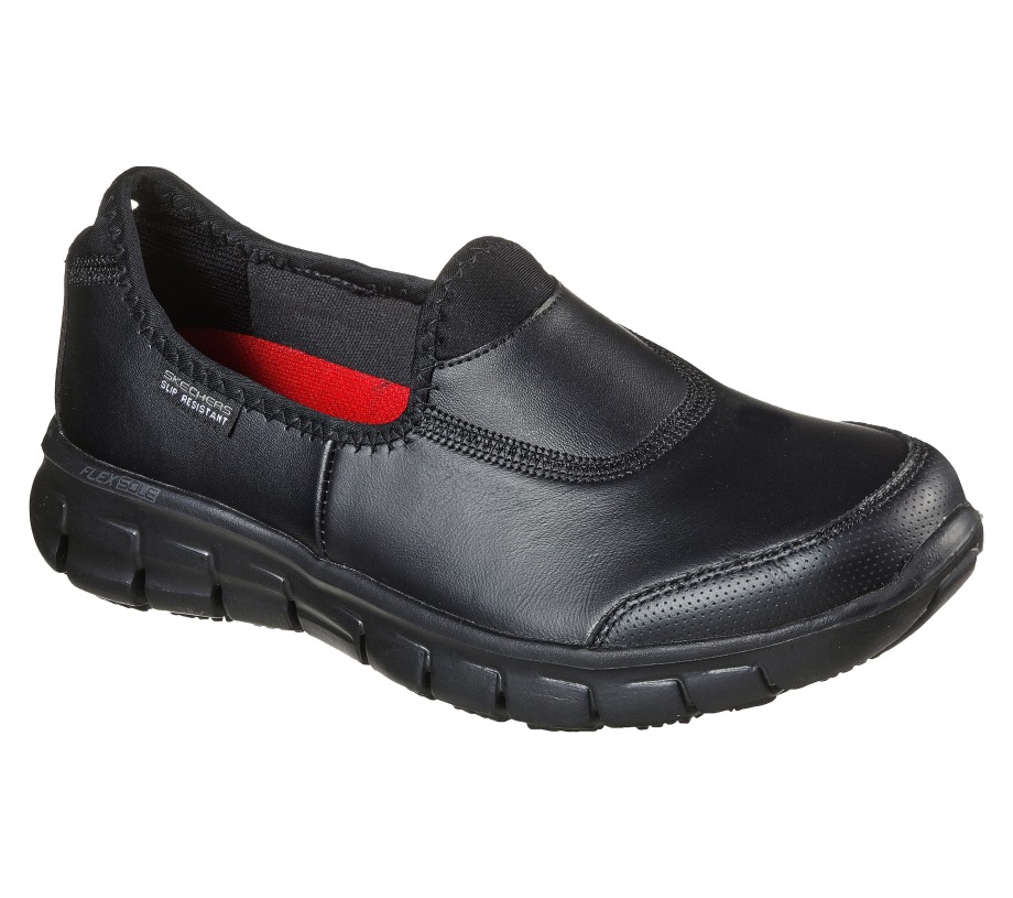 Work Relaxed Fit Sure Track Black Skechers