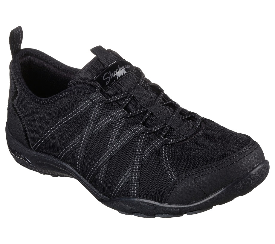 Relaxed Fit Arch Fit Comfy Paradise Found Skechers Black