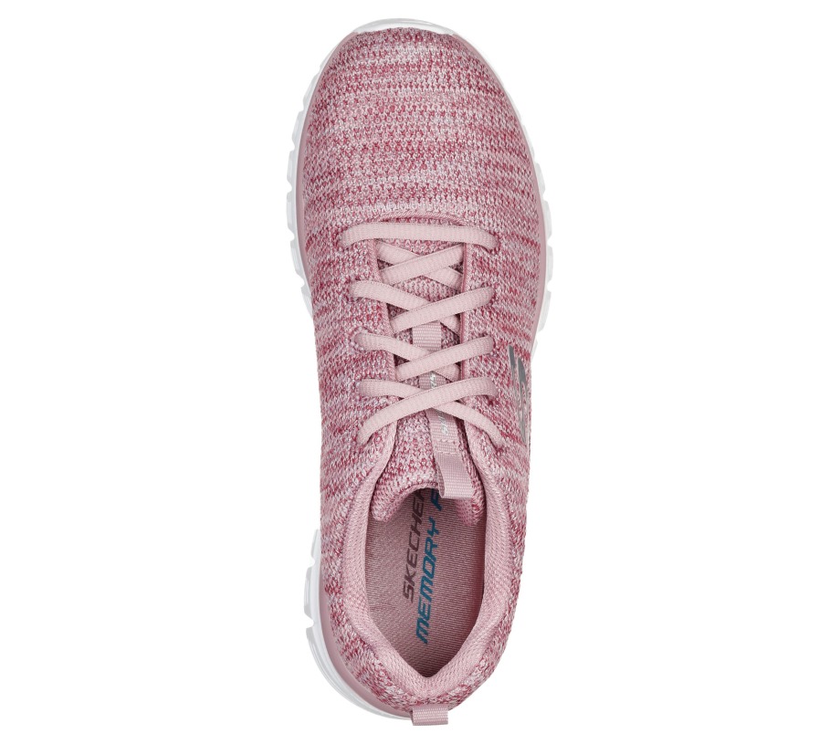 Graceful Twisted Fortune Skechers Mauve