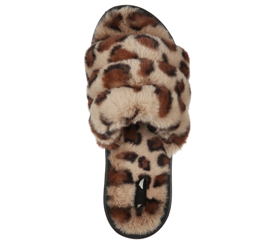 GO Lounge Arch Fit Lounge Furrreal Leopard Skechers