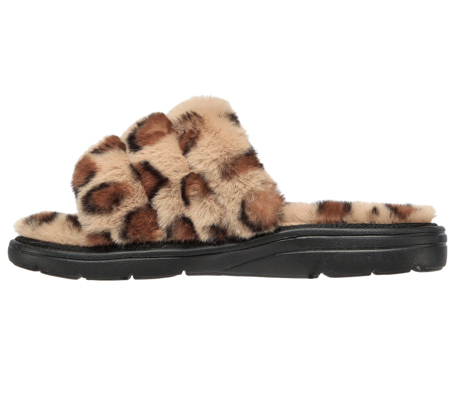 GO Lounge Arch Fit Lounge Furrreal Leopard Skechers