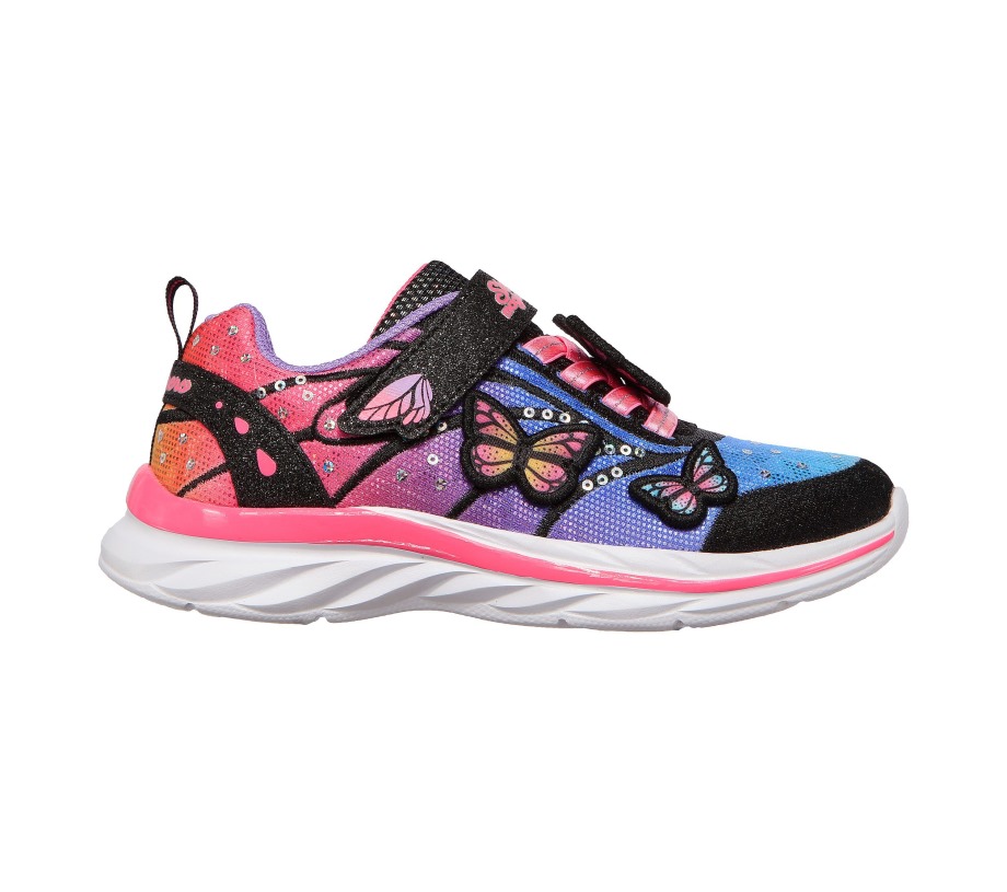 Quick Kicks Flutter Joy Skechers Black Multi
