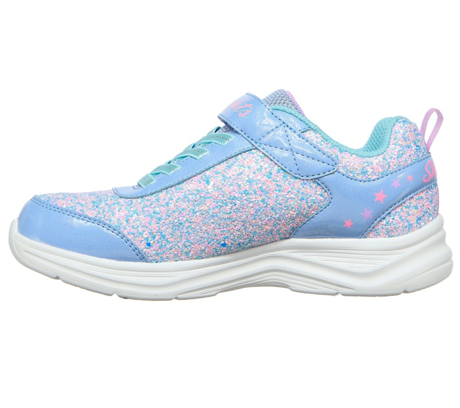 S Lights Glimmer Kicks Starlet Shine Lavender Aqua Skechers